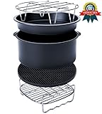 Air Fryer Accessories for Gowise Phillips and Cozyna Etc,Air Fryer Accessories Kit of 5 Fit All 3.7QT-5.3QT-5.8QT