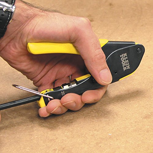 Klein Tools VDV002-818 Coax Cable Tester / Cable Installation Kit, Cable Stripper, Crimper, Coax Explorer 2, and 6 F Compression Connectors