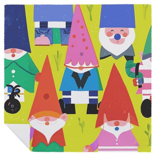Servilletas de Tela Coloridas con Gnomos, Pack de 6 miniatura 6