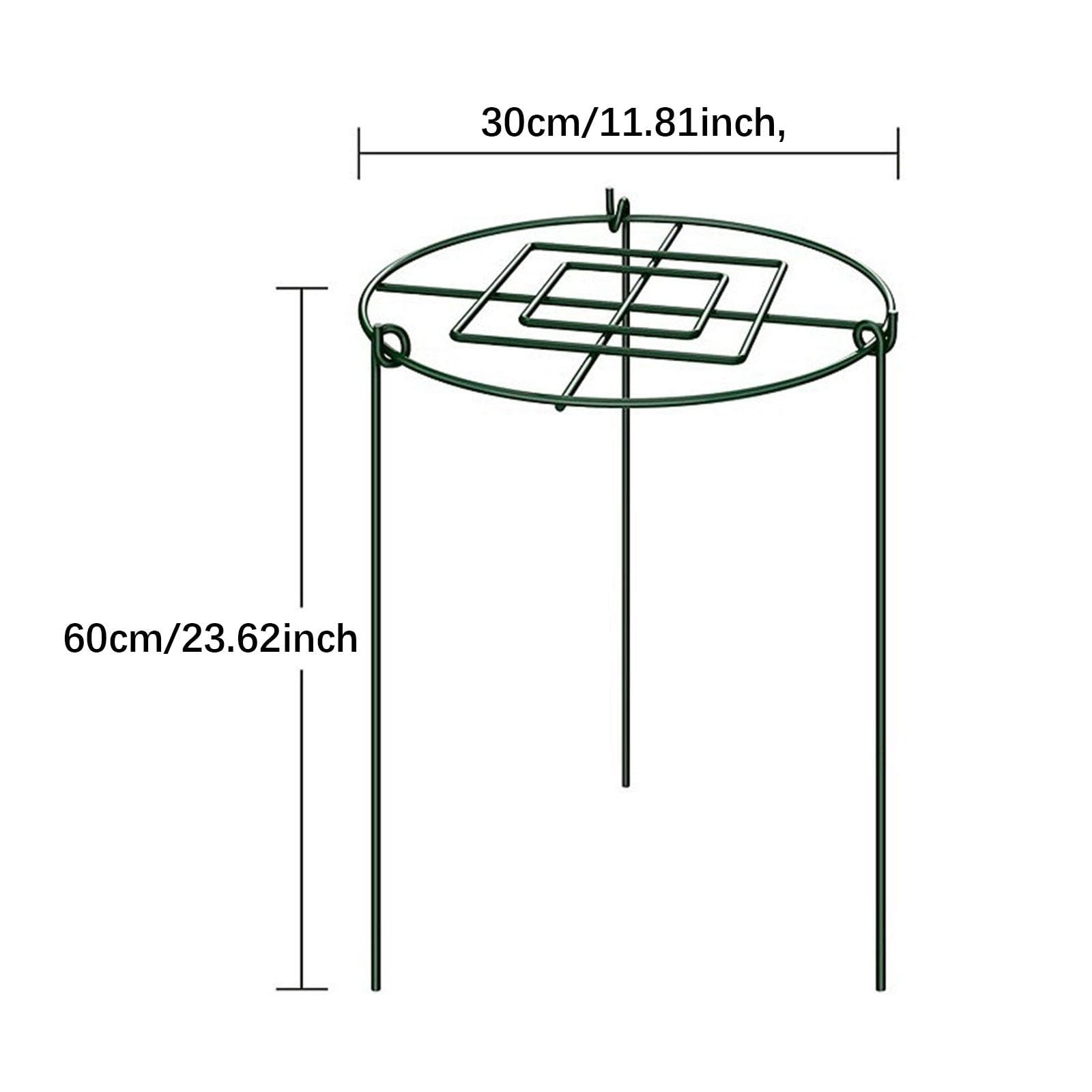 Lot de 3 Cages de Support pour Pivoines, Anneaux de Support Antirouille pour La Croissance des Plantes, Idéales pour Les Pivoines, Les Tomates et Les, 30x60cm