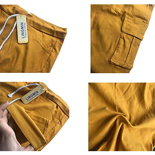 LINGMIN Women's Casaul Stretchy Pull-on Waist Skinny Solid Color Slim Leg Leggings Pants3