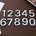 1.4 Inch Mailbox Numbers House Numbers 0-9 3D Self Adhesive Street Door Home Address Numbers Apartments Office Hotel Room Mailbox Signs Easy Install without Tools (Silver-3)