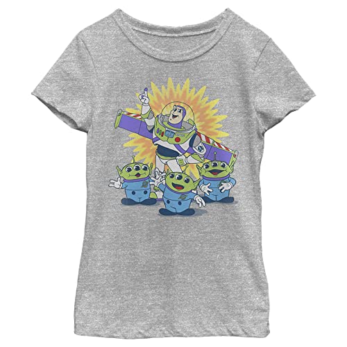 Image of Girl's Toy Story Buzz Lightyear and Aliens T-Shirt