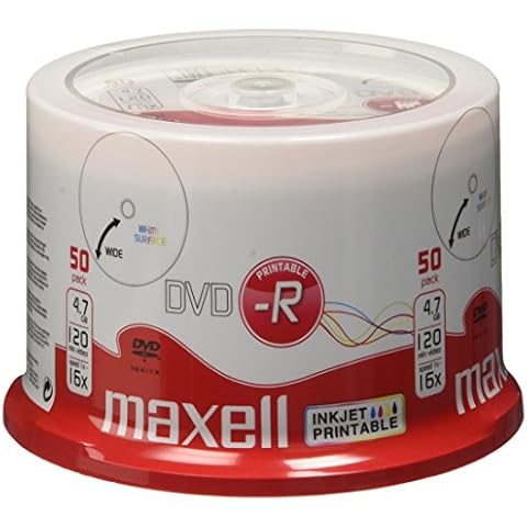 Maxell M180 - DVD-R vírgenes, 50 unidades Cover