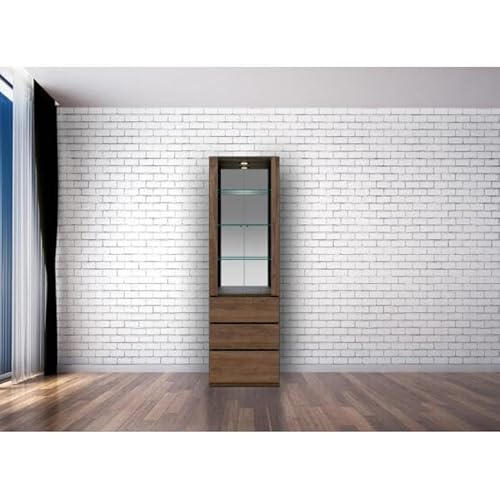 テラ 幅60cm コレクションボード LEDライト付 大川家具[開梱設置]