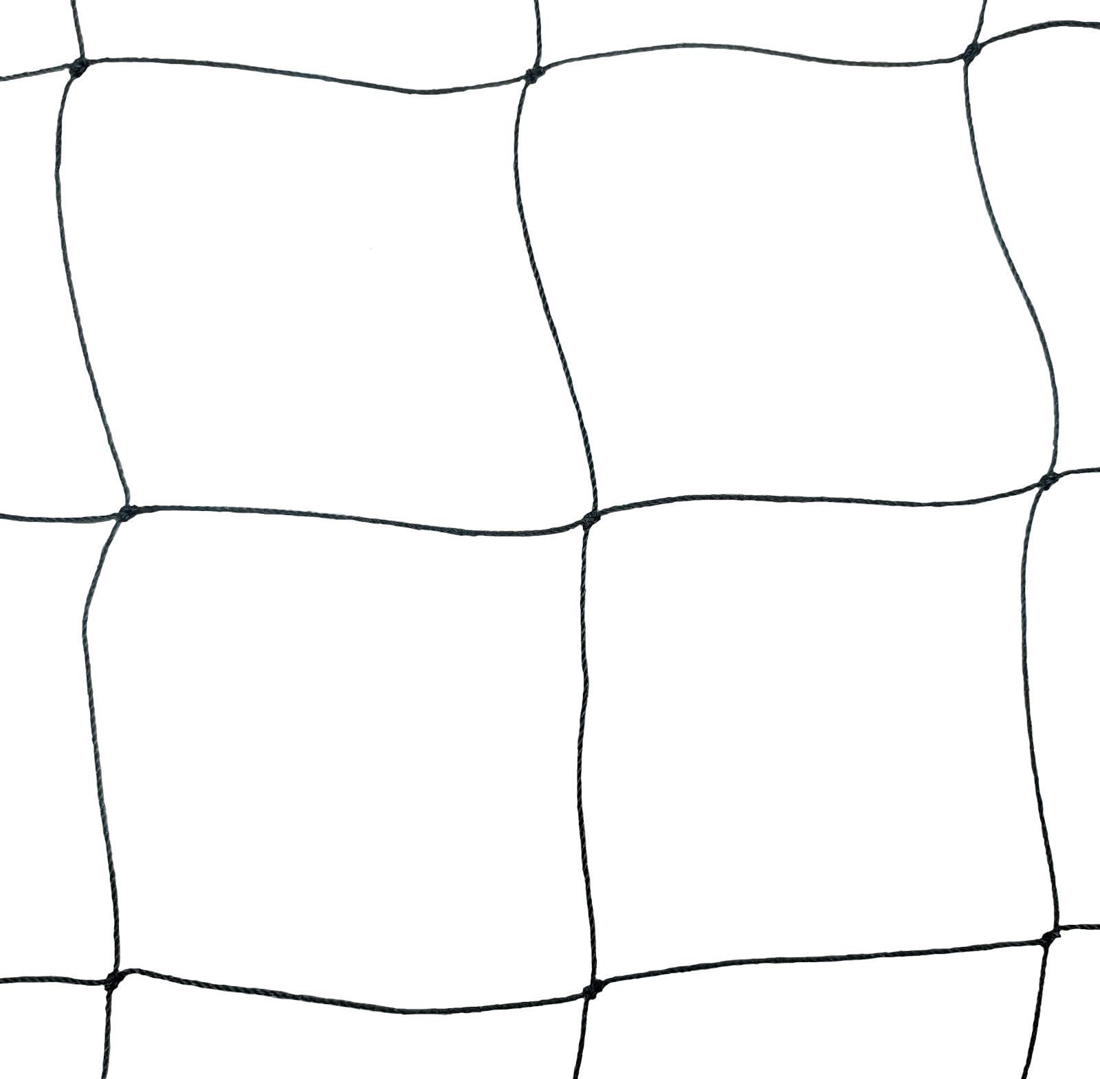 Teichnetz - 10,0m x 10,0m, Mw 10,0cm, geknotet, dunkelgrün, Reiherschutznetz Vogelabwehrnetz