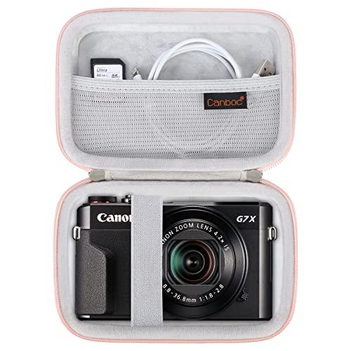 Canboc Hard Travel Case for Canon PowerShot G7X Mark II/III / G5 X Mark