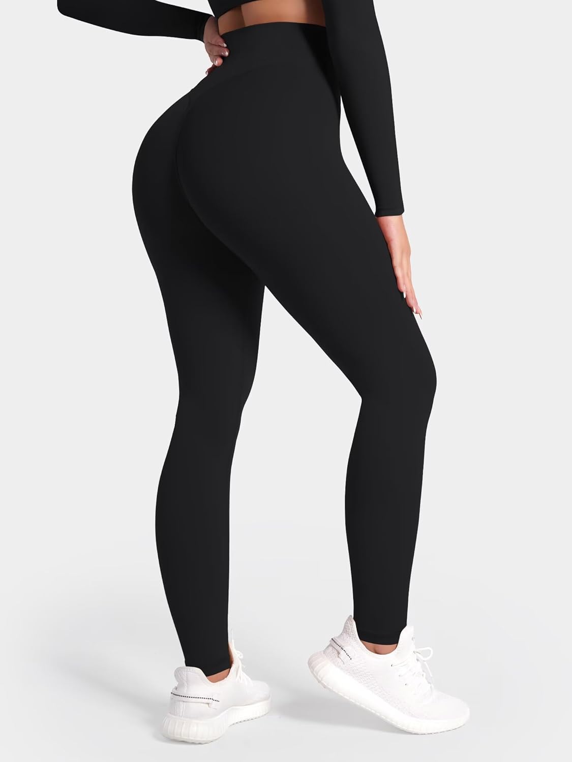 Sunzel Sunlissia Hidden Butt Lifting Scrunch Workout Leggings for Women Crossover High Waist Yoga Pants with Tummy Control - Image 2