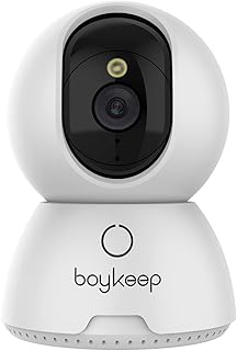 BoyKeep 2.4G/5GHz Überwachungskamera Innen 2K 360° WLAN Überwachungskamera Indoor Hundekamera, Zwei-Wege-Audio, Nachtsicht