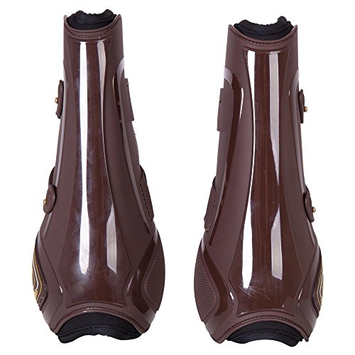 Bottes Tendon Ultimo BR en Version Poney Marron avec Fixations Ajustables