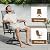 Soohow Patio Dining Set for 4, 5-Piece Outdoor Table and Chairs Set, 4 x Swivel Outdoor Dining Chairs with Paded Textilene and 35"x35" Patio Table with 1.57" Umbrella Hole for Poolside, Backyard