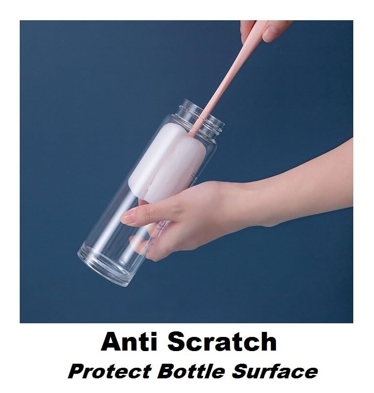 Bottle Deep Cleaner Sponge Brush, No Scratch Material, Pack of 2 4