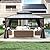 Domi 10x13FT Outdoor Gazebo, Hardtop Gazebo with Galvanized Steel Double Roof, Metal Gazebos with Drainage System Patio Pergola for Patio Deck Backyard,Curtain and Netting,Brown