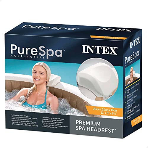 Intex 28505 – Kopfstütze für PureSpa, Schaumstoff, Beige, 28 x 23 x 17 cm