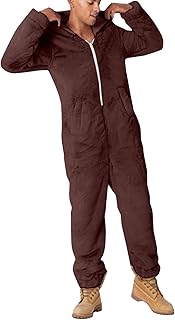 Pijamas de manga larga de lana artificial para mujer Casual Color sólido Cremallera Suelta con capucha Mono Pijamas Casual Invierno Cálido Orejas lindas Ropa de dormir Chaqueta Pana Borrego Mujer