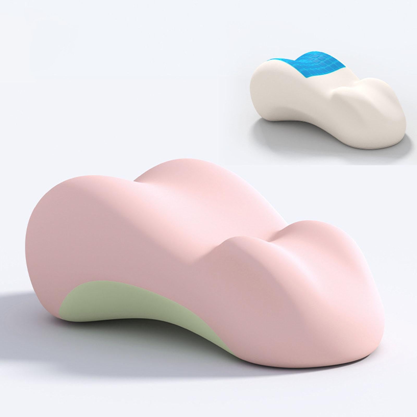 Almohada de para Cama, versátil, Profesional, para Las piernas, para Dormitorio, con Gel, Espuma viscoelástica, Rosa