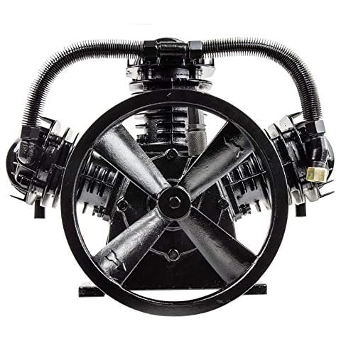 Compressor Source 4 to 5 HP Air Compressor Pump Replacement Single Stage 3 Cylinder 10-12 CFM Max Cast Iron CS3065A Cover