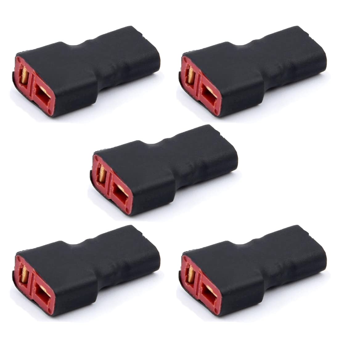 LINSYRC 5pcs Deans T Plug Female Connector to XT30 Male Connector Adapter for RC Lipo NiMH Battery Charger