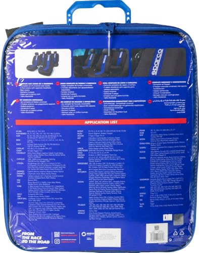 Housses de siège auto Sparco SPC1011 ensemble complet bleu