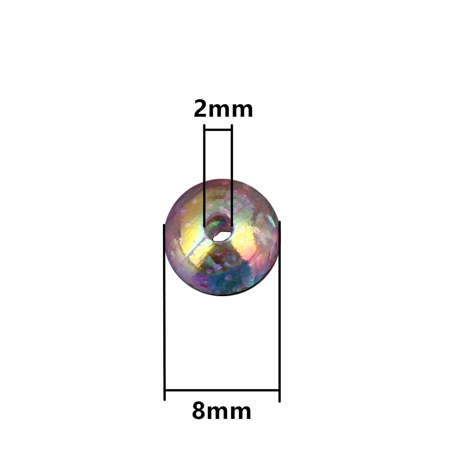 Xeahung 200PCS Cuentas De Cristal Acrílico Cuentas Paraguay