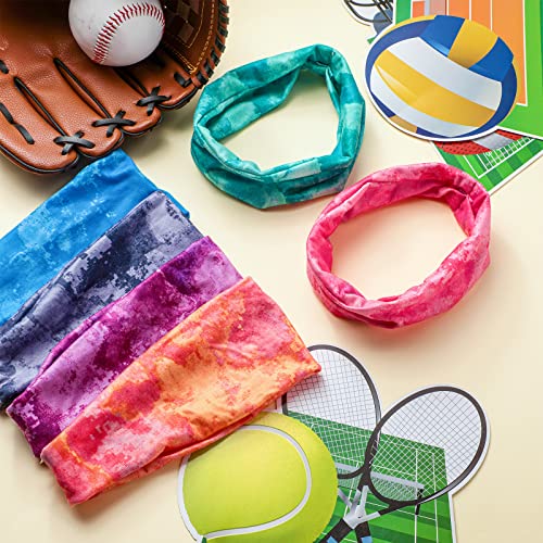 Jerify 12 Pieces Girls Sports Headbands Athletic Sweatbands Sport Hairbands Elastic Wicking Headband for Youth Kids Boys Girls Children Teenagers4