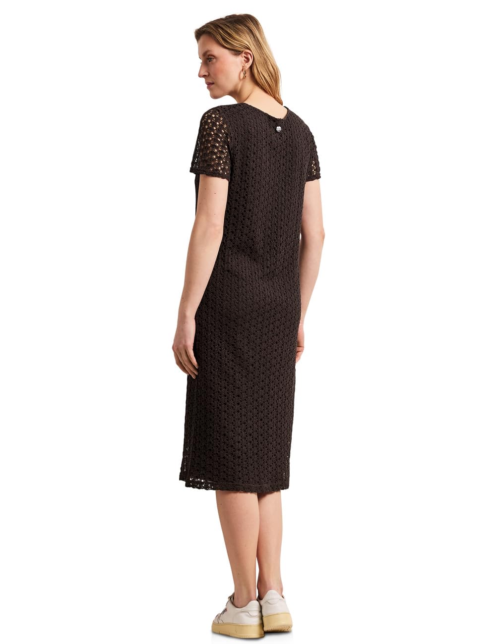 Street One Damen 1409271 Midi-Kleid aus Spitze in Unifarbe (1er Pack)