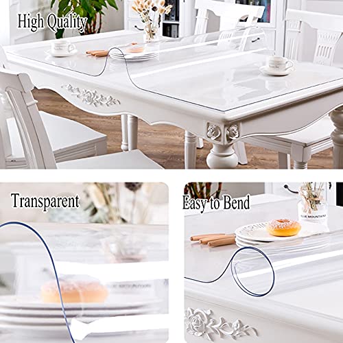 Nappe de protection transparente contre rayures en PVC durable 90x180cm - 3
