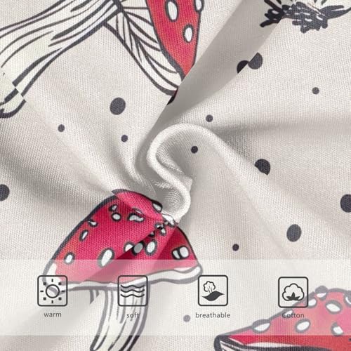 Mushrooms Dot Kids Underwear, Toddler Briefs, Girls' Cotton Brief Underwear, 2–8 Years3