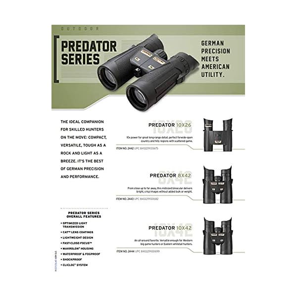 Steiner Predator 8 x 42 Fernglas – Vielseitige, leichte Performance-Jagdoptik für Frühsaison oder Jäger, mit Schwerer… – Bild 7