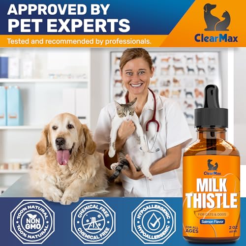 Milk Thistle for Dogs & Cats – Liver Support for Dogs & Cats – Kidney Support – 2Oz