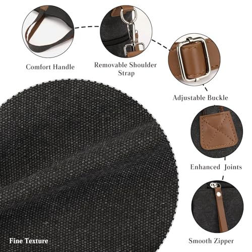 Bolso tote para mujer canvas con gran capacidad miniatura 4