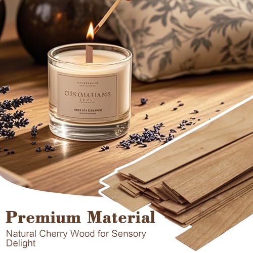 Set de 60 mechas de madera para velas miniatura 3