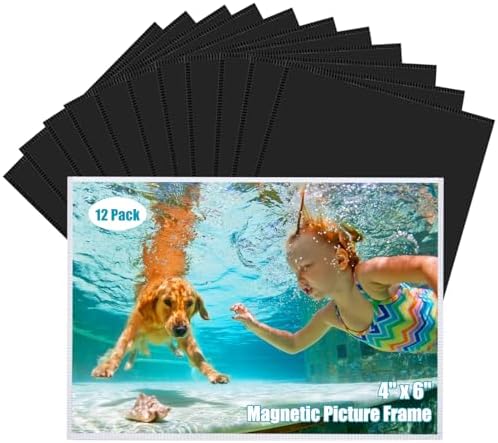 EXQUIMEUBLE Magnetische Bilderrahmen 10er Set - Transparente Fotorahmen Für Kühlschrank