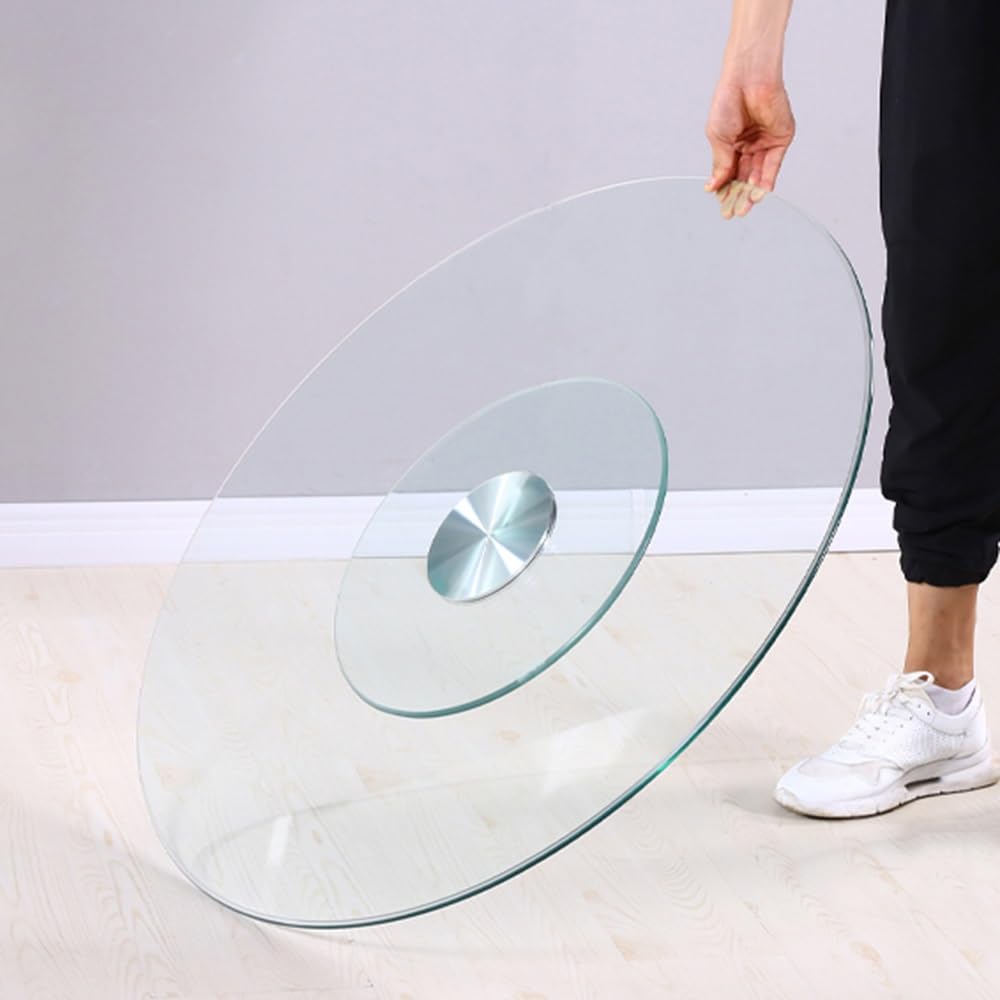 WEKONUMEX Lazy Susan Rotating Serving Tray Glass Turntable(90cm (36inch))