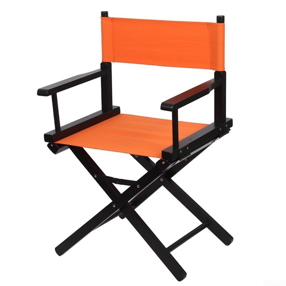 Lecreatekit Directors Chairs Cover， Outdoor Garden Canvas Seat Covers Chair Canvas Cover Canvas Stool Protector for Gardens and Patios(Orange)