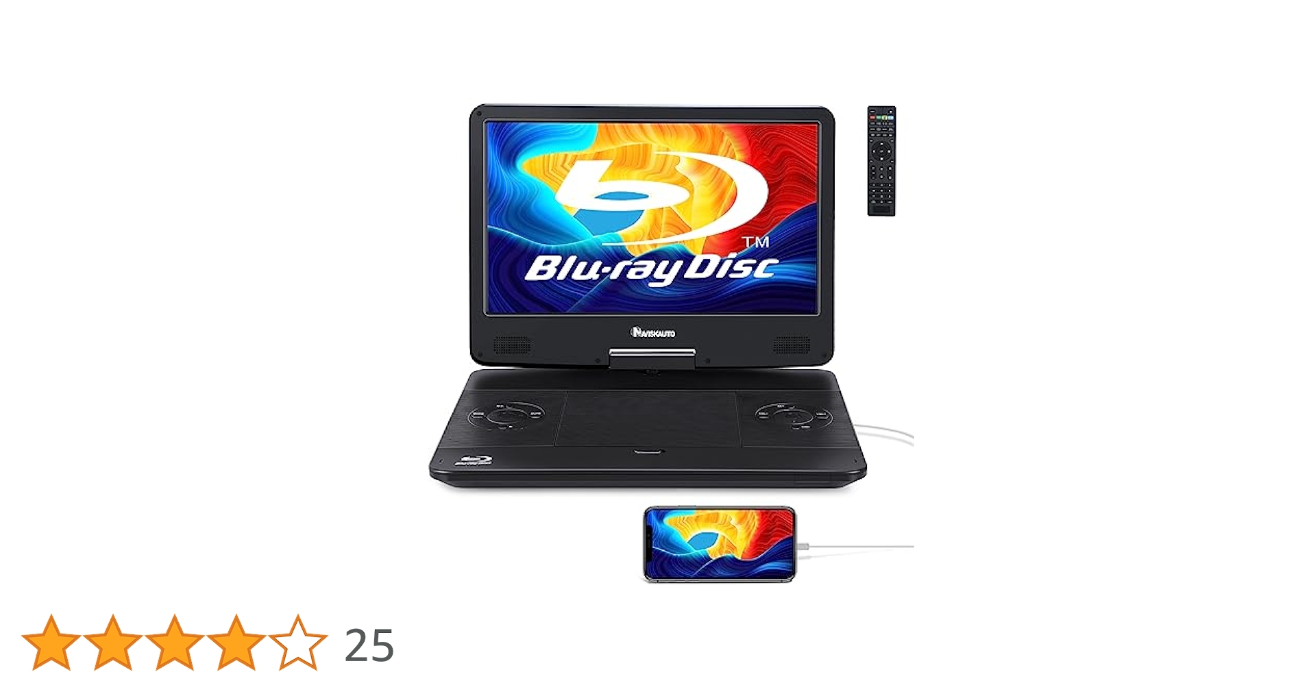 格安 naviskauto ポータブルBlu-rayプレーヤー PB1302B 格安 naviskauto ポータブルBlu-rayプレーヤー PB1302B Amazon