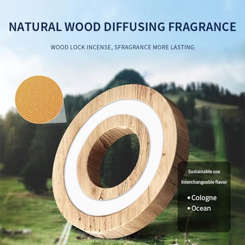 Image of Smart Car Air Freshener Diffuser,Solar Powered Rotating Aroma Diffuser For Vehicle,Car Accessories,Automotive Aromatherapy Ornament (Black&Golden, Ocean)