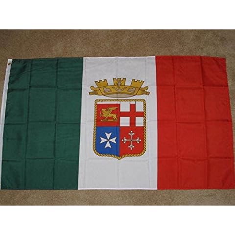 3x5 Italy Naval Ensign Flag Italian Navy Banner Royal Pennant Indoor Outdoor New Cover