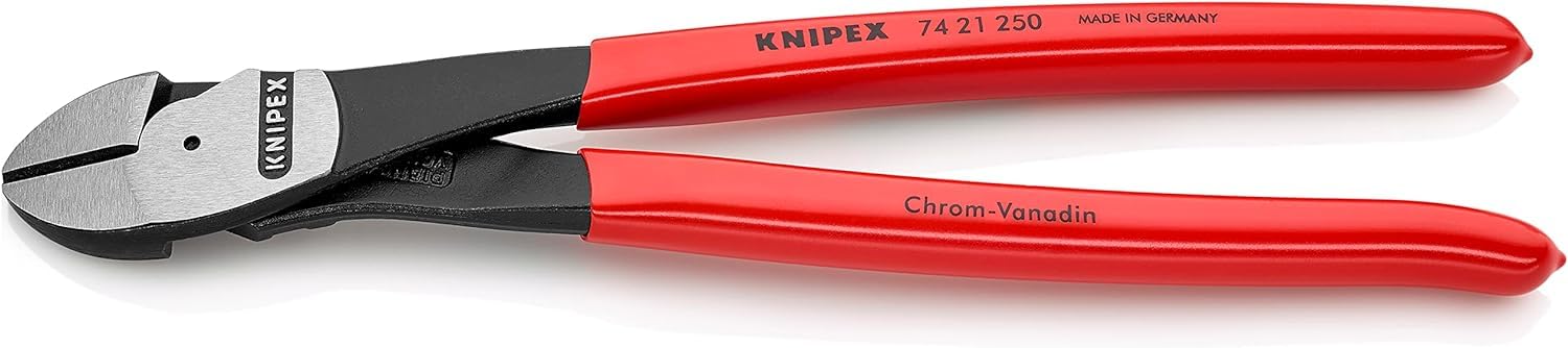 KNIPEX Tronchese laterale per meccanica tipo forte rivestiti in resina sintetica 250 mm, 74 21 250