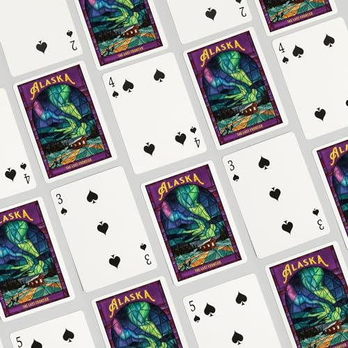 Baraja Lantern Press Alaska, 52 cartas tamaño póker miniatura 4