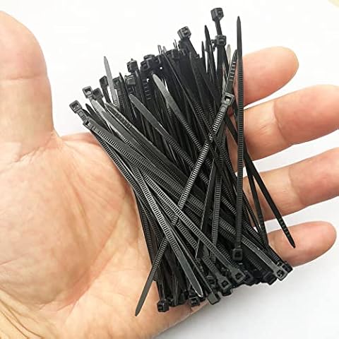 Yaluzibi 4 Inch Black Cable Ties 100 Pack Cover