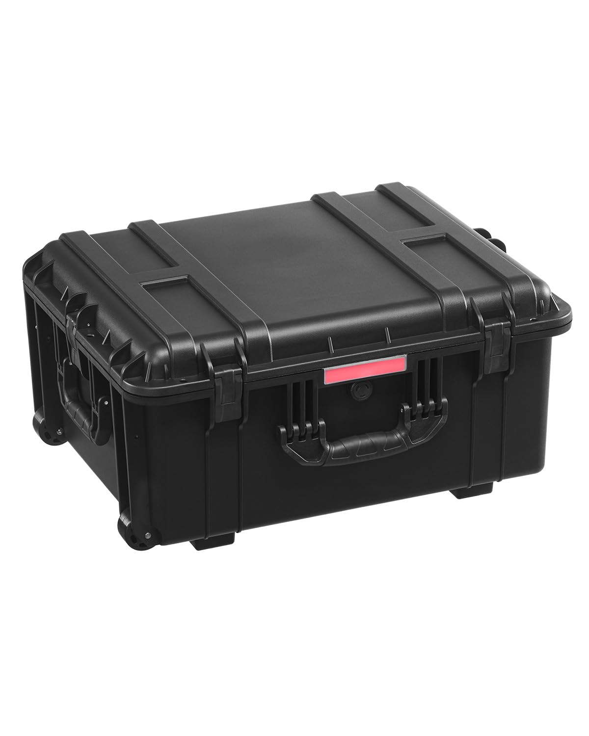 Happybuy Weatherproof Hard Case, Heavy Duty Protective Dry Box Case with Pre-Cut Foam, Wheels & Retractable Pull Handles for Travel, Hunting, Military, Tactical, IP67 Waterproof Case for Cameras