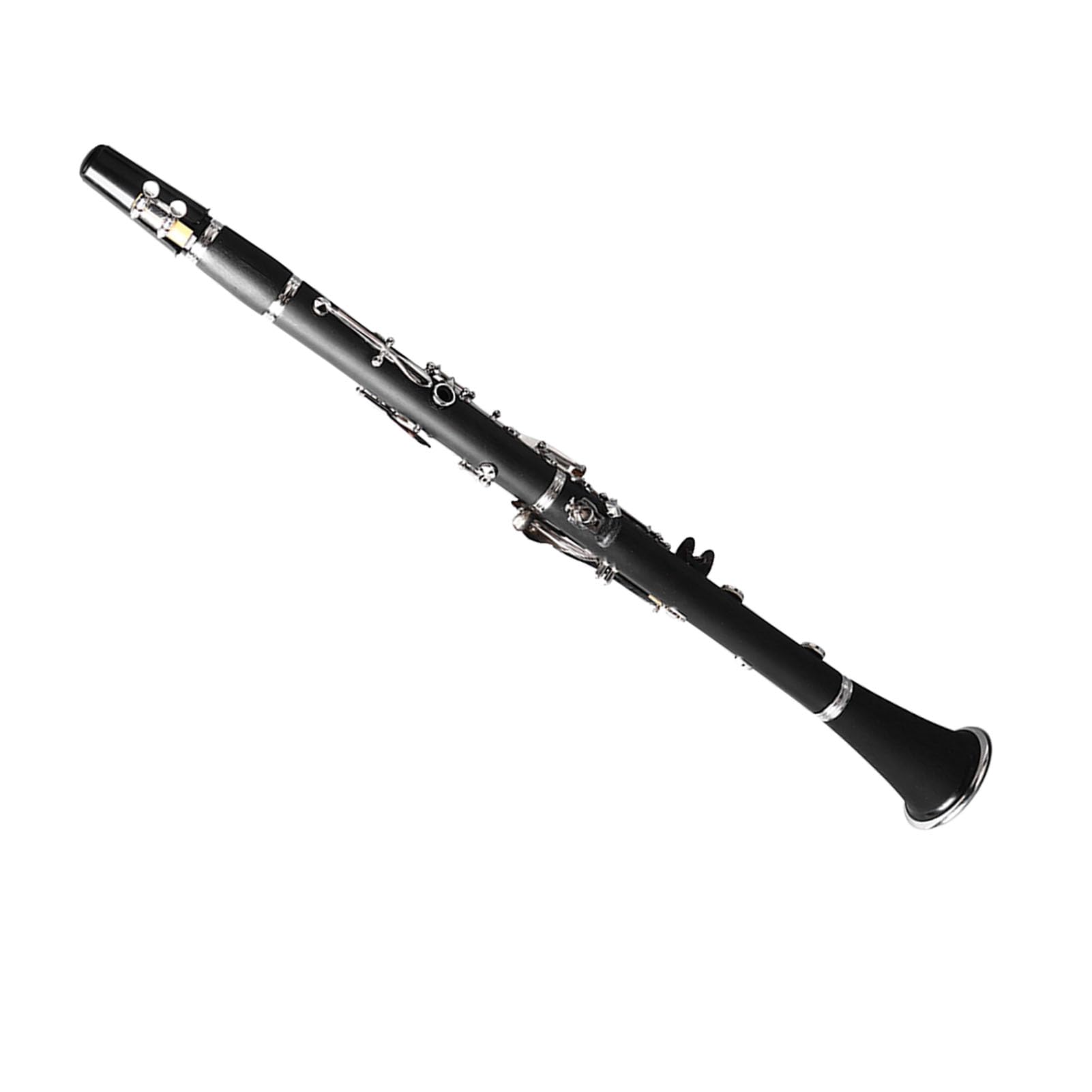 Generic BB Clarinet, Kit de Clarinete Ni Botón Chapado Full Sound Resistente para el Rendimiento