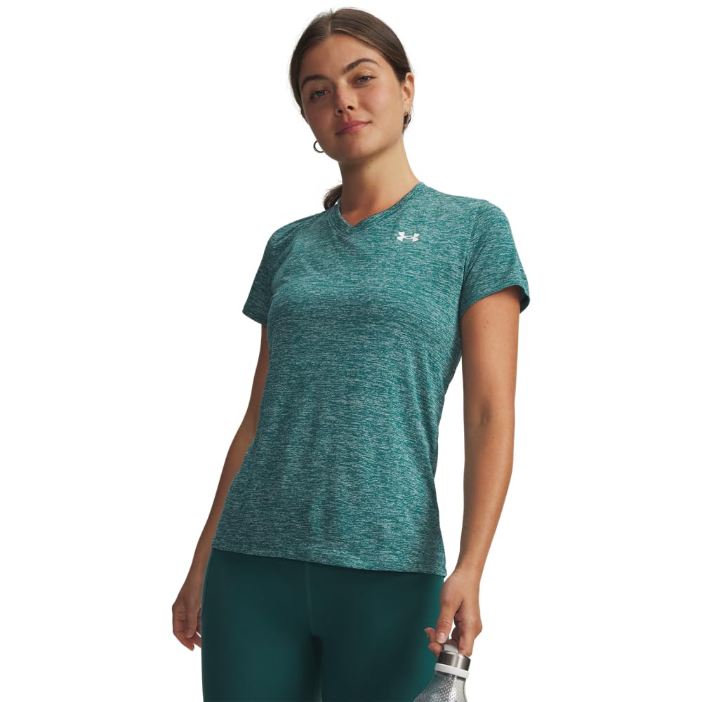 Under Armour Women's UA Tech™ Twist V-Neck Short Sleeve Tech SSV- Twist Mujer (Pack de 1)