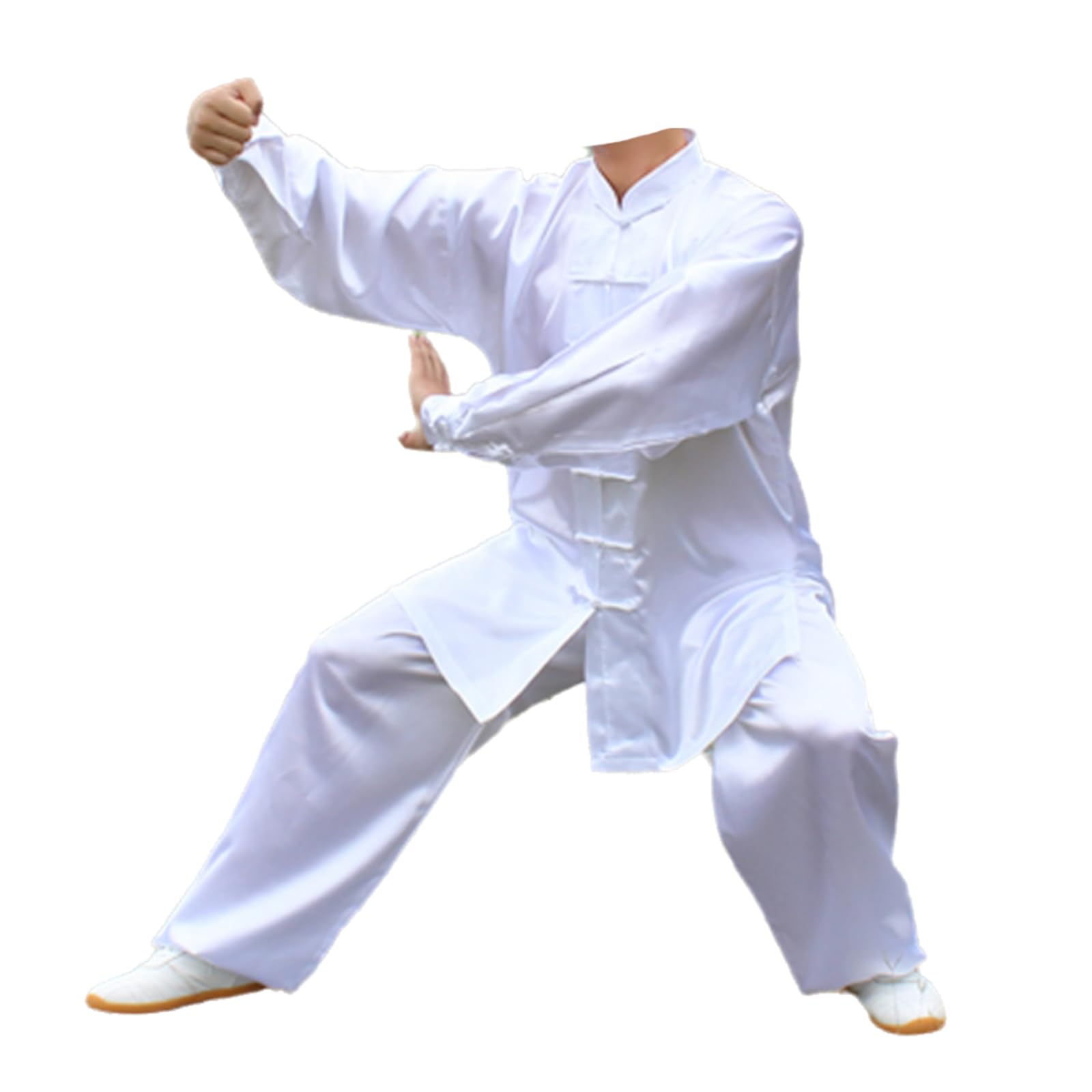 Tradycyjny mundur sztuk walki Zestaw mundurów Tai Chi, wielokolorowy, wiele rozmiarów(White 1,170-XL)