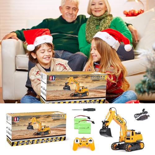 Double E E571-003 Remote Control Excavator Toy 2 Batteries Rc Excavators Sandbox Digger Hydraulic Construction Toys Vehicles Birthday Gift thumb #7