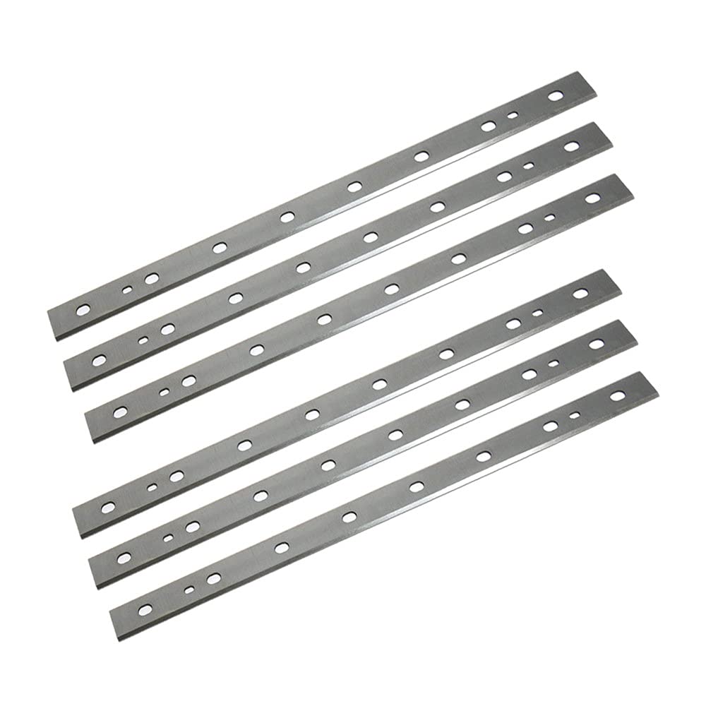 13 & quot; Cuchillas de cepillado de 333 mm de repuesto para DeWalt DW735 DW735X Cuchillo de cepillado de madera de 6 cuchillas para trabajar la madera - 2 juegos, como se muestra