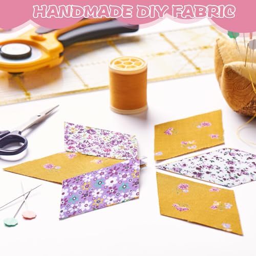 50pcs 10 * 10cm Squares Patchwork Fabric Bundles for Sewing Cotton Material Floral Pattern Fat Quarters for Artcraft DIY Precut Quilting