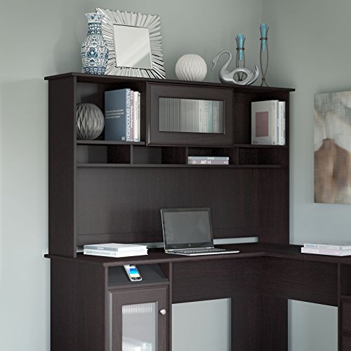 Bush Furniture Cabot 60W Hutch, Espresso Oak
