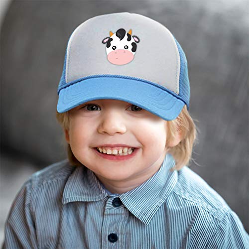 Custom Kids Trucker Hat Cow Face Farm Polyester Boys Caps & Girls4